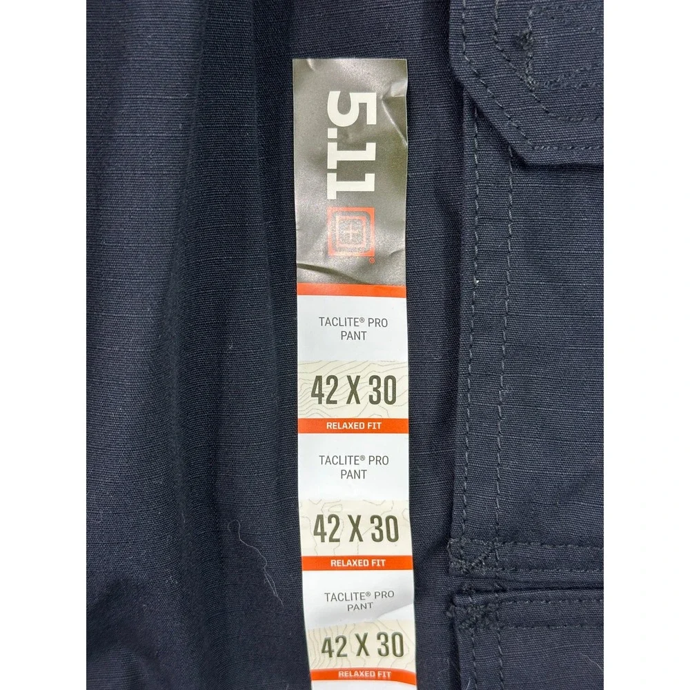 5.11 Tactical Men's Black Taclite Pro Pants sz 42 x 30 (15607) New - Picture 4 of 5